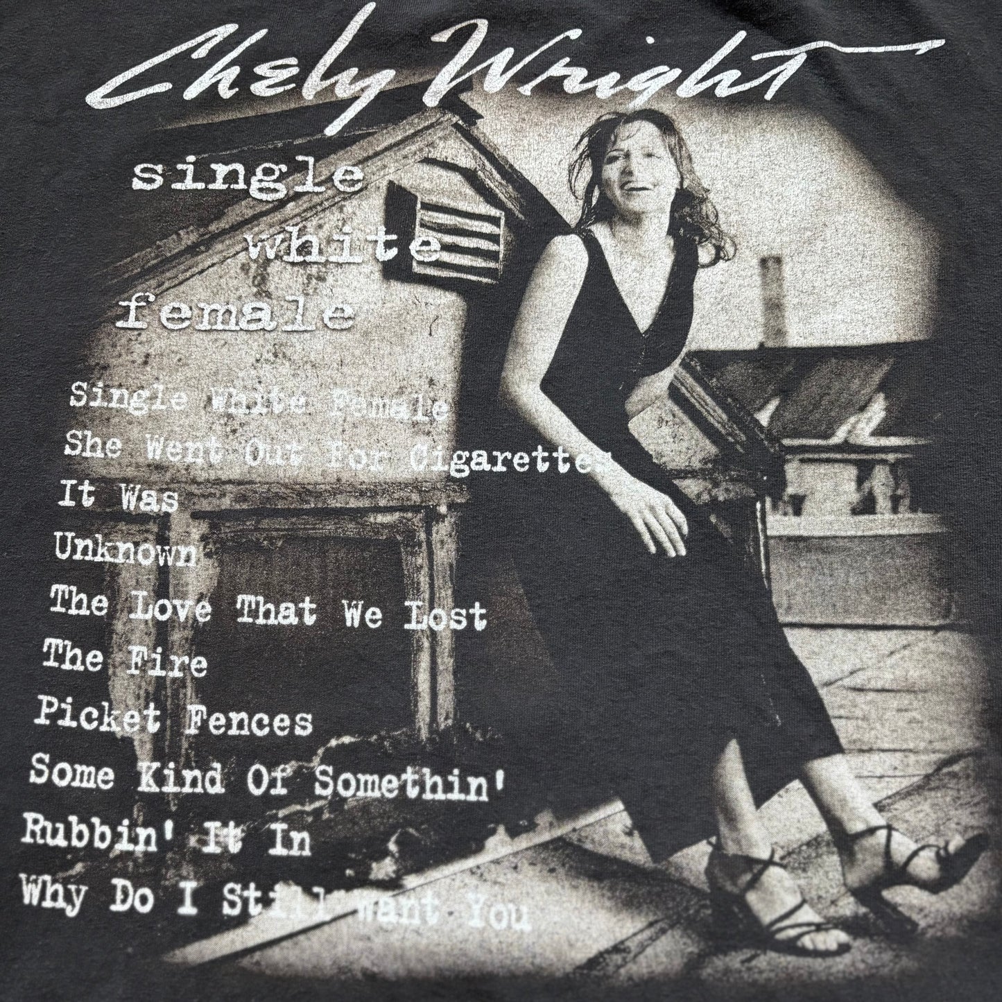 1999 Vintage Western Chely Wright “Single White Female” Country Concert T-Shirt