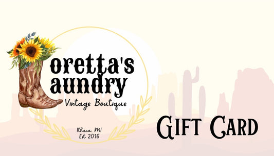 Loretta's Laundry Vintage Gift Cards