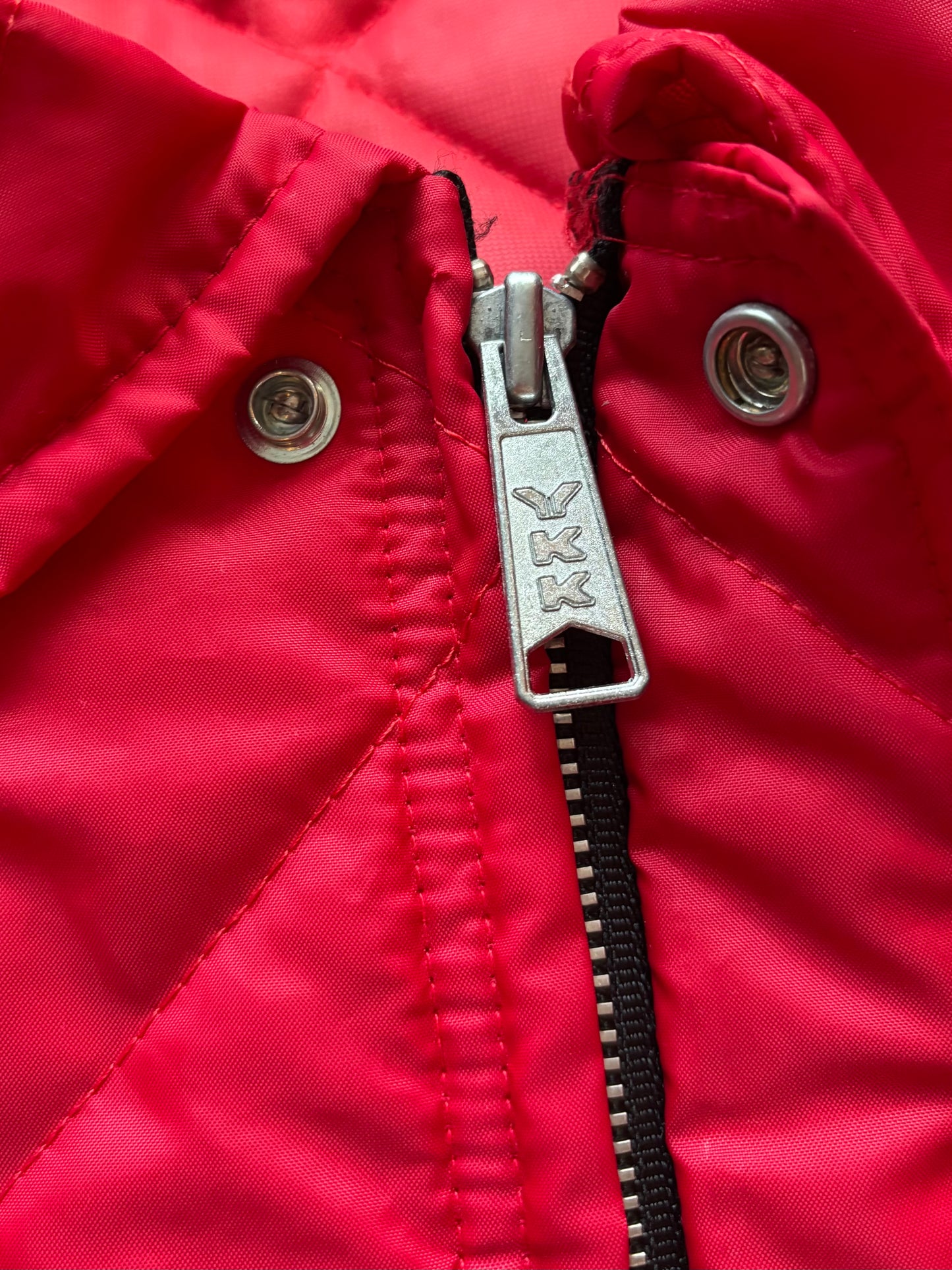 80’s Vintage Swingster Quilted Puffer Jacket with Wayne Feeds Patch