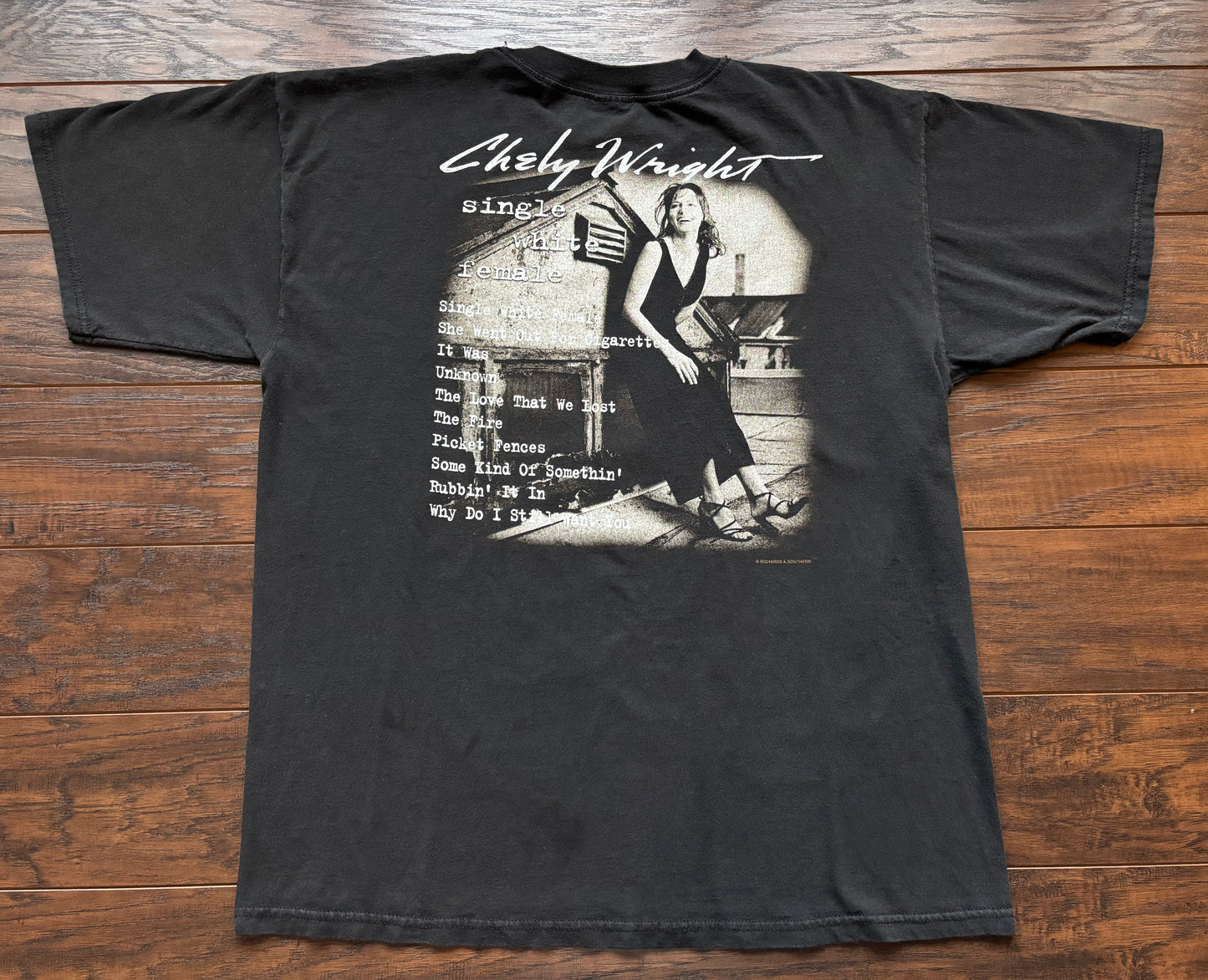 1999 Vintage Western Chely Wright “Single White Female” Country Concert T-Shirt