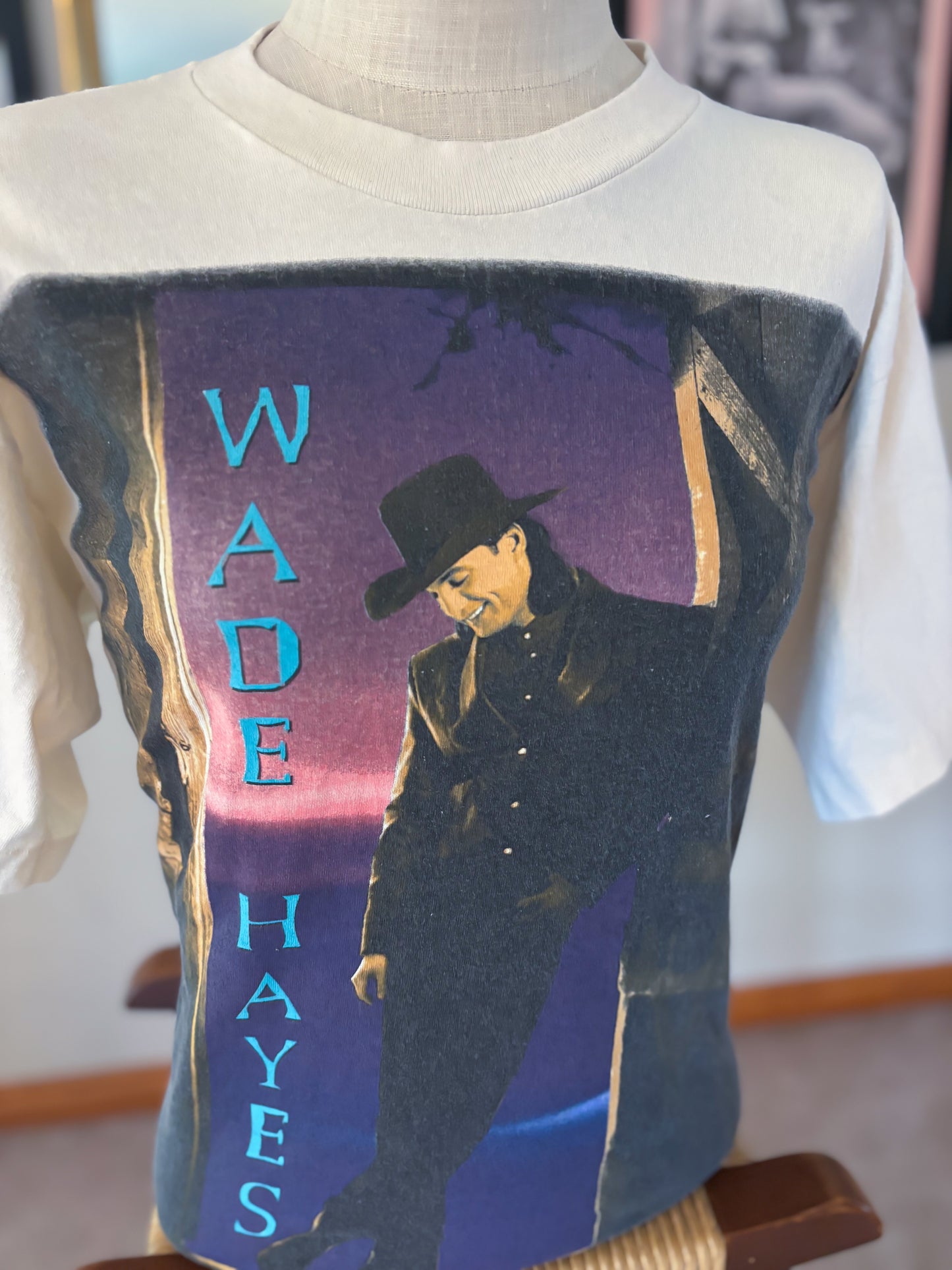 Vintage 1996 Wade Hayes On A Good Night Tour T-Shirt Country Music Concert Tee Single Stitch