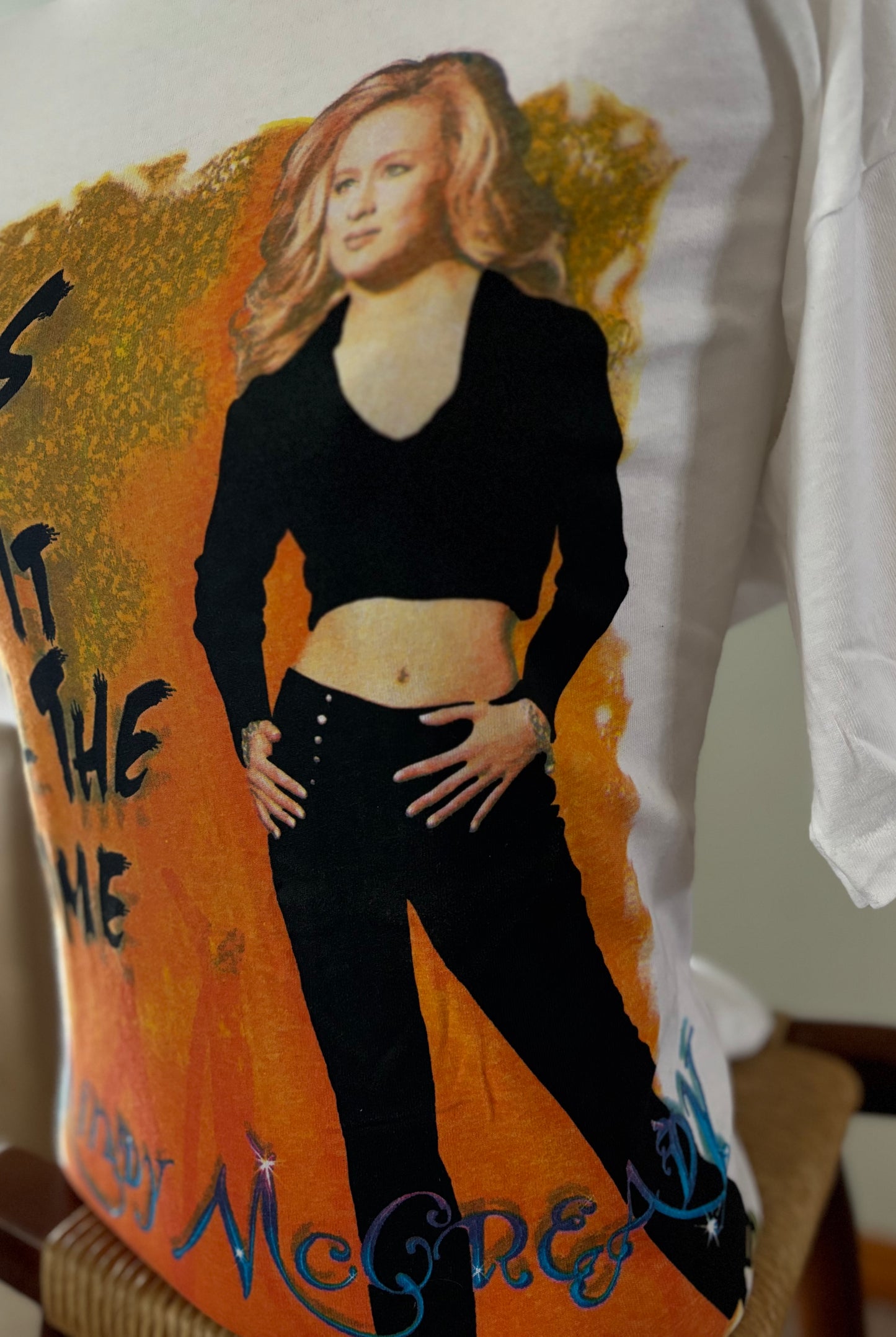 Vintage 1996 Mindy McCready Country Concert T Shirt | Guys Do It All the Time | Fruit of the Loom | XL