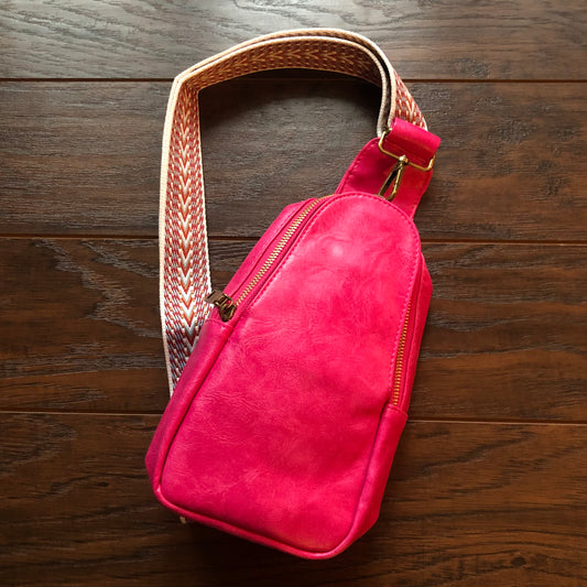 Soft Vegan Leather Crossbody Bag