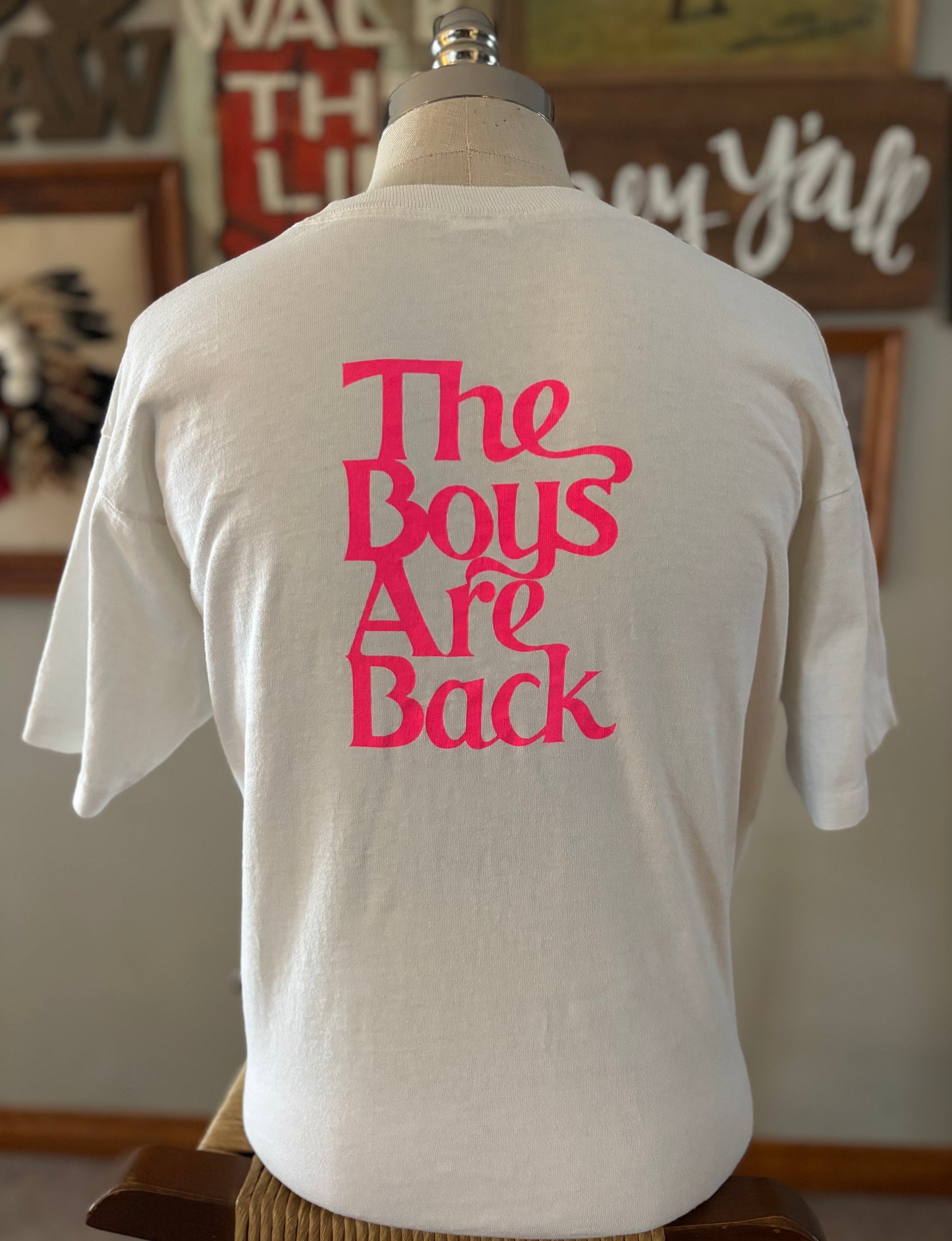 1989 Vintage Sawyer Brown Country Band Tee Neon Graphic Fruit of the Loom Made in USA Large