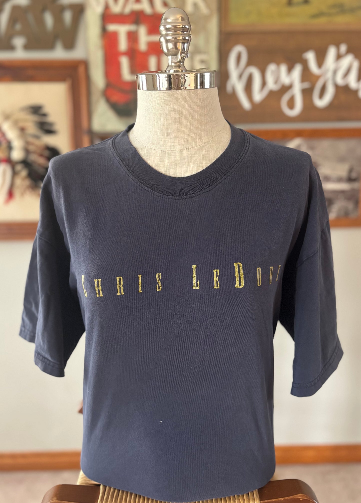 Vintage 2003 Chris LeDoux T-Shirt XL | Hooked on an 8 Second Ride | Distressed Faded Country Music