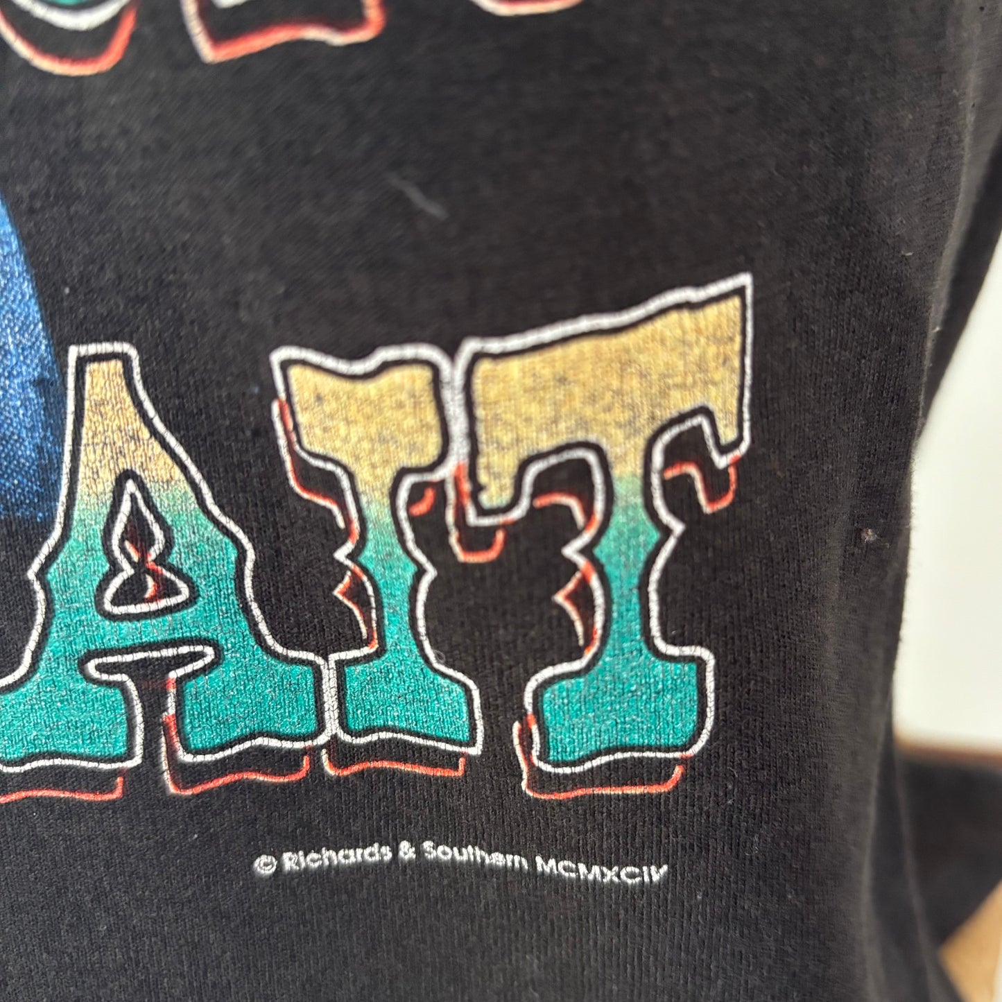 Vintage 1994 George Strait “Easy Come Easy Go” Distressed Country Concert Tank Top