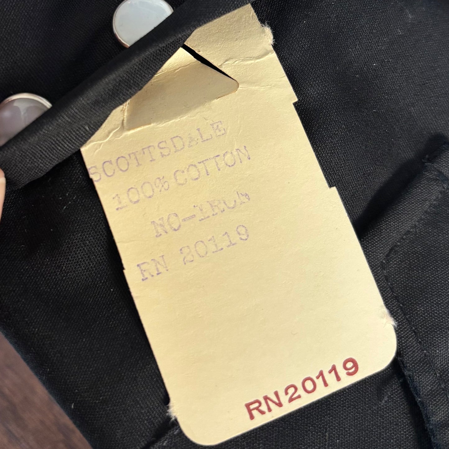 Vintage H Bar C Women’s Western Shirt Deadstock Black Pearl Snap Shirt 1960s Ranchwear California Ranchwear NOS