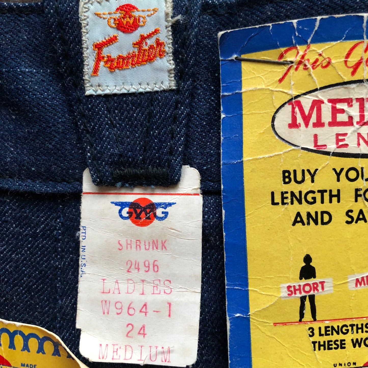 50’s Deadstock Women’s Great Western Garment Company Frontier Queen Snobak Denim with Pearl Snaps | Made in Edmonton, Canada-RARE!!