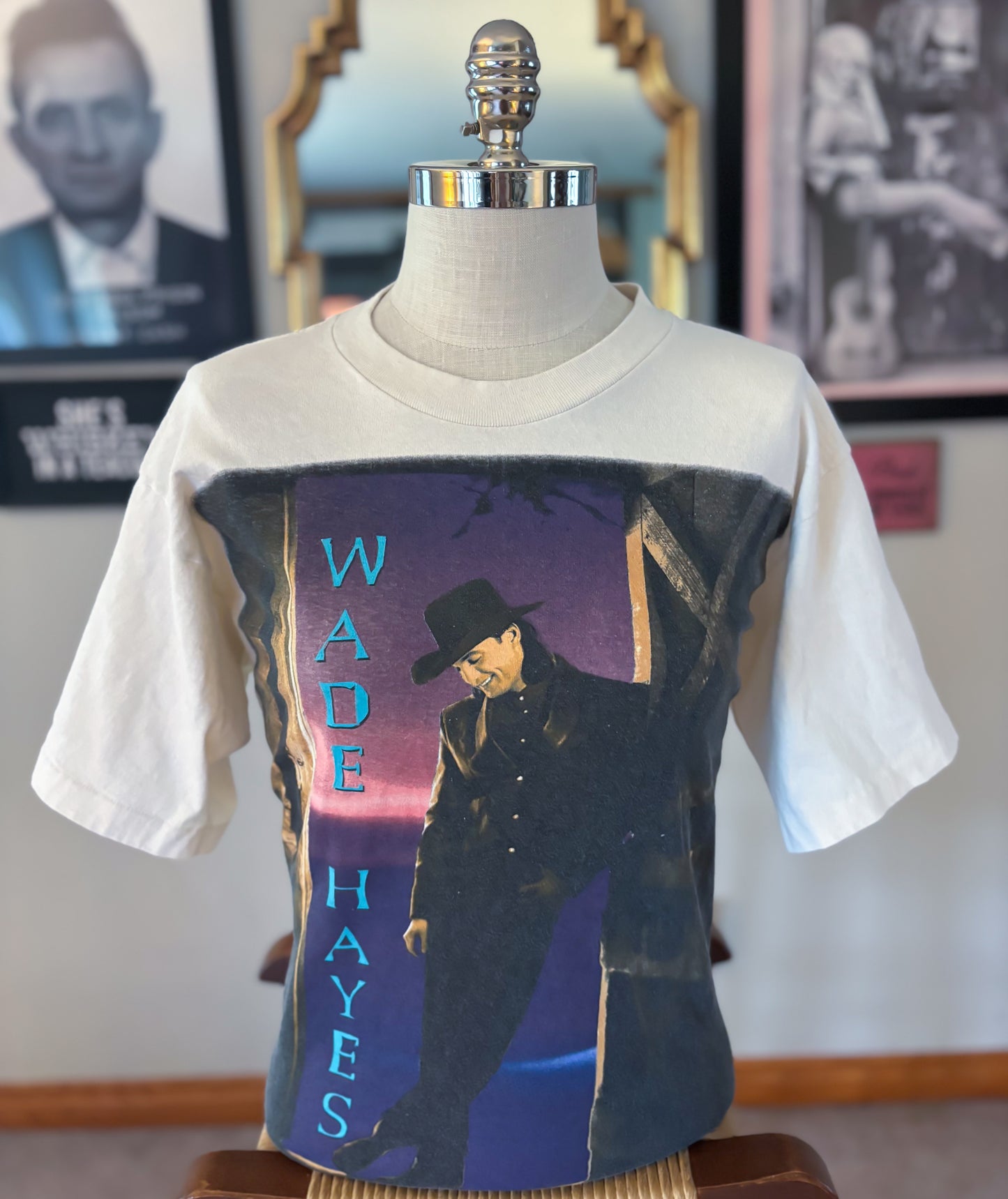 Vintage 1996 Wade Hayes On A Good Night Tour T-Shirt Country Music Concert Tee Single Stitch