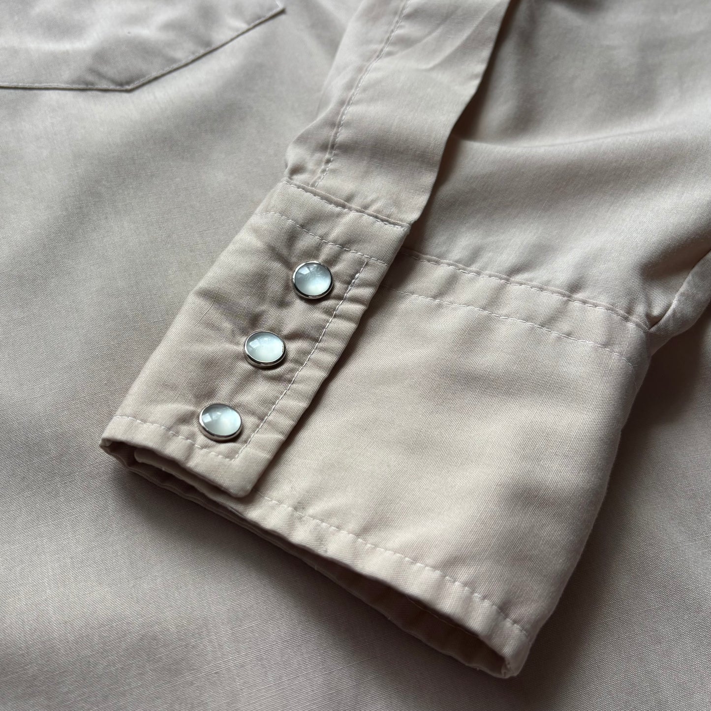 70’s Vintage Western Men’s Miller Snap Button Shirt with Embroidered Flowers