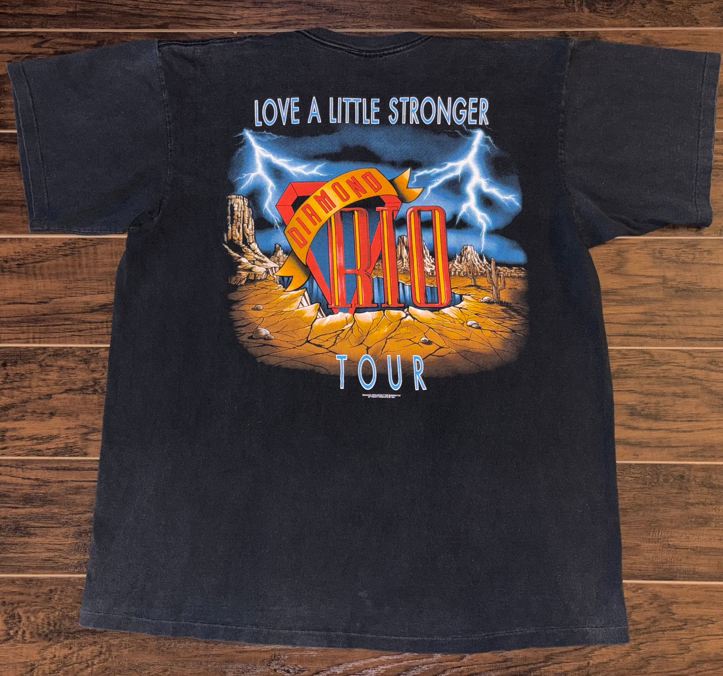 1994 Vintage Diamond Rio “Love A Little Stronger” Country Concert T-Shirt