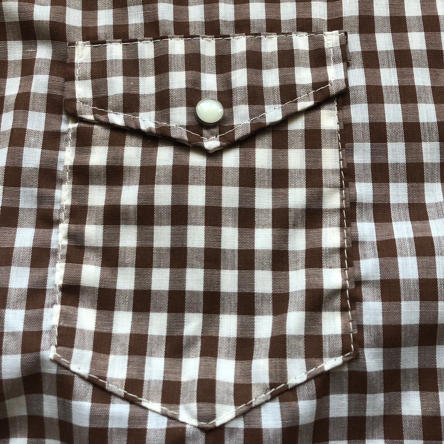 Vintage Western Men’s BAR-F Gingham Snap Buttons Shirt