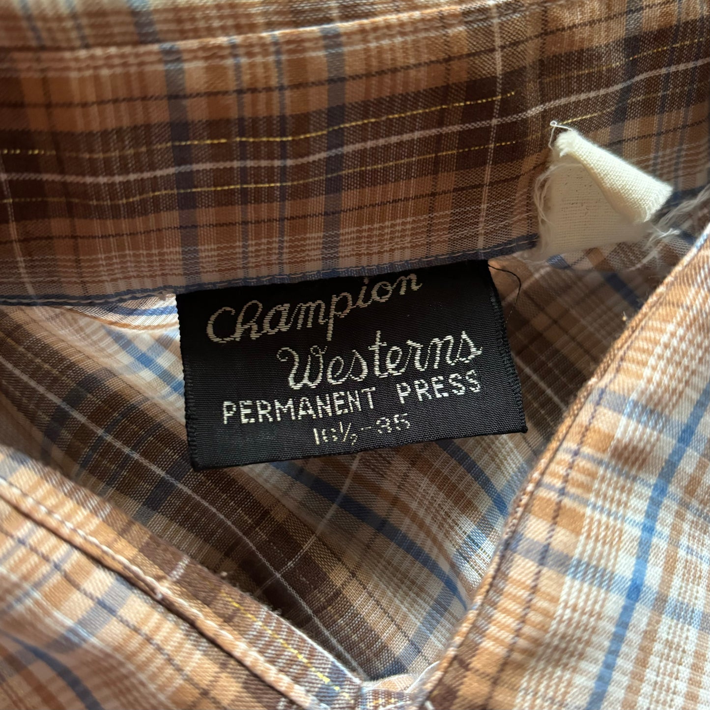 Vintage Western Men’s Champion Western Shirt with Snap Buttons