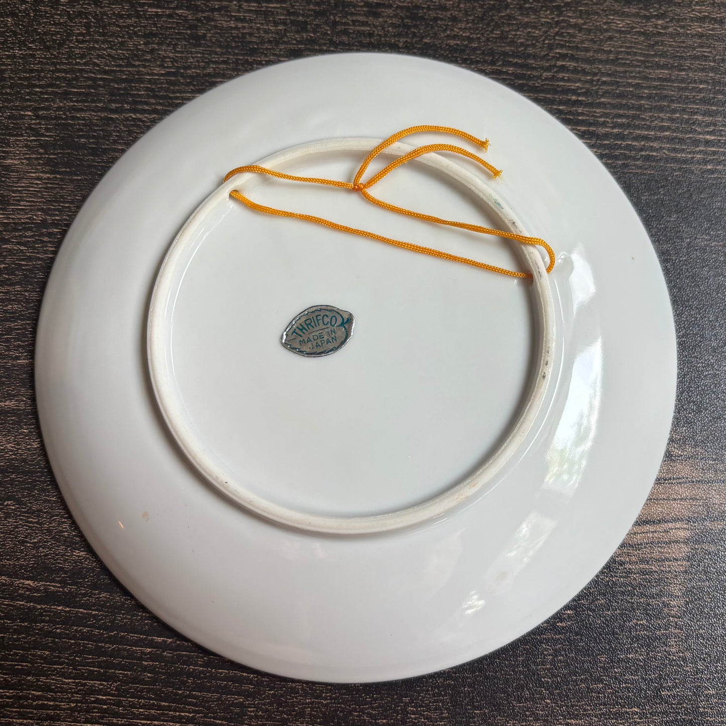 Vintage Texas Souvenir Plate Thrifco Made in Japan Lone Star State Gold Trim