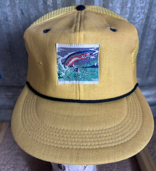 Vintage Trout Fishing Snapback Hat | Deadstock