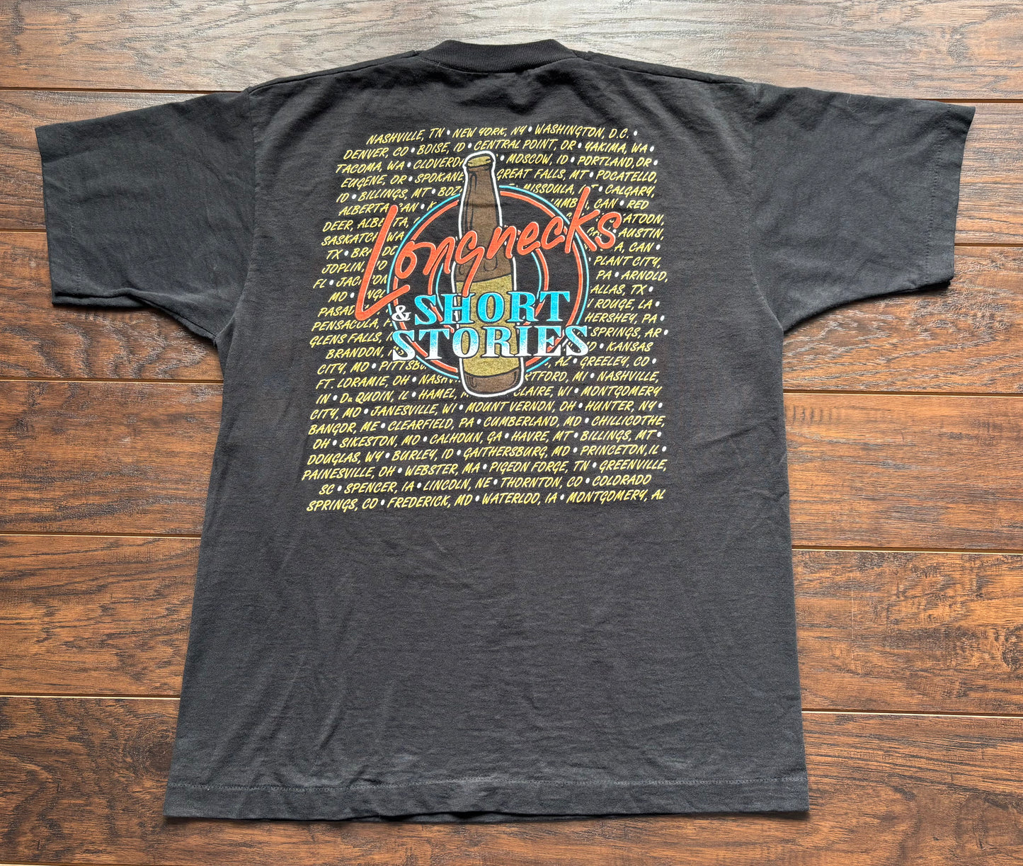 1992 Vintage Western Mark Chesnutt “Long Necks & Short Stories” Country Concert T-Shirt