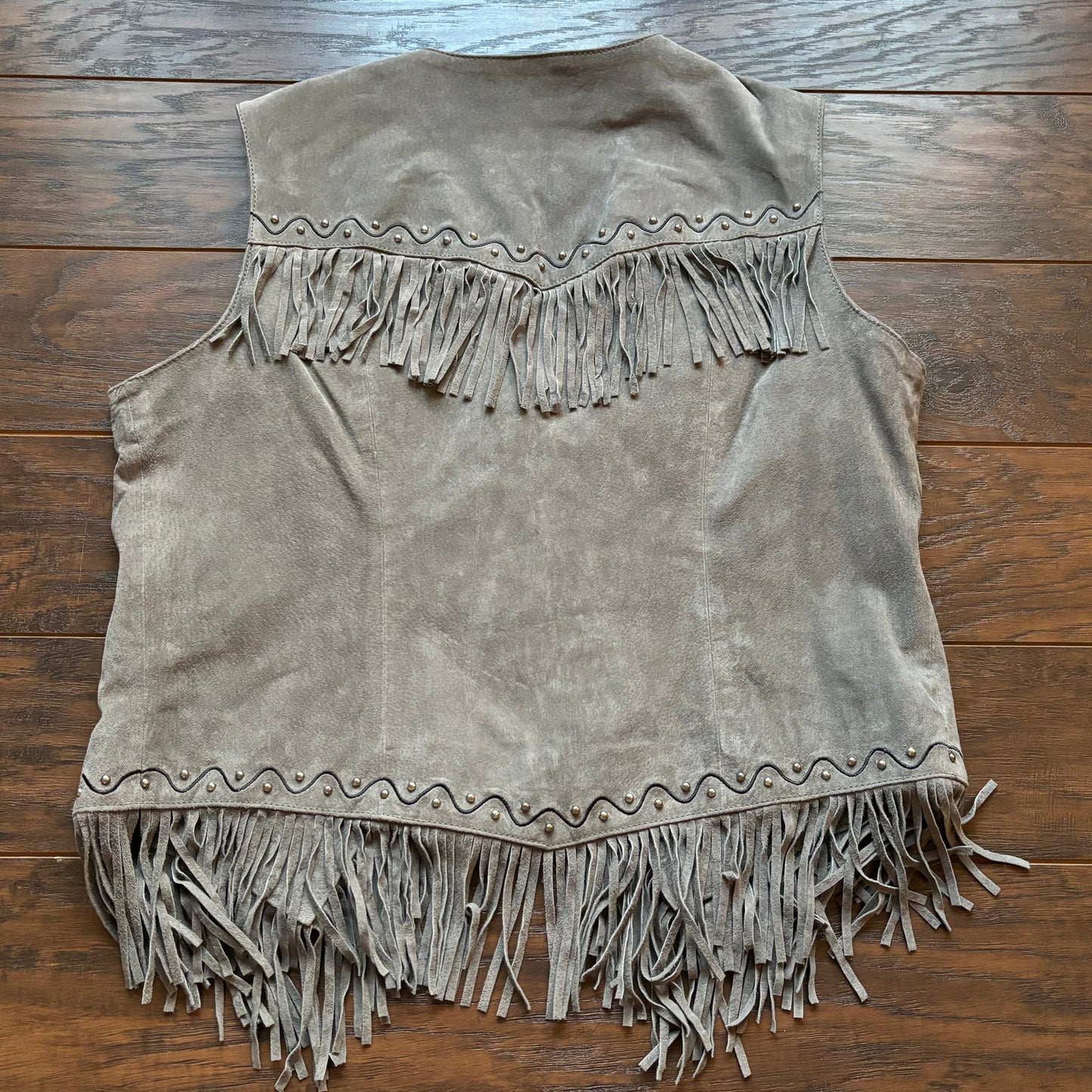 90’s Vintage Western Women’s Scully Genuine Leather Vest with Fringe