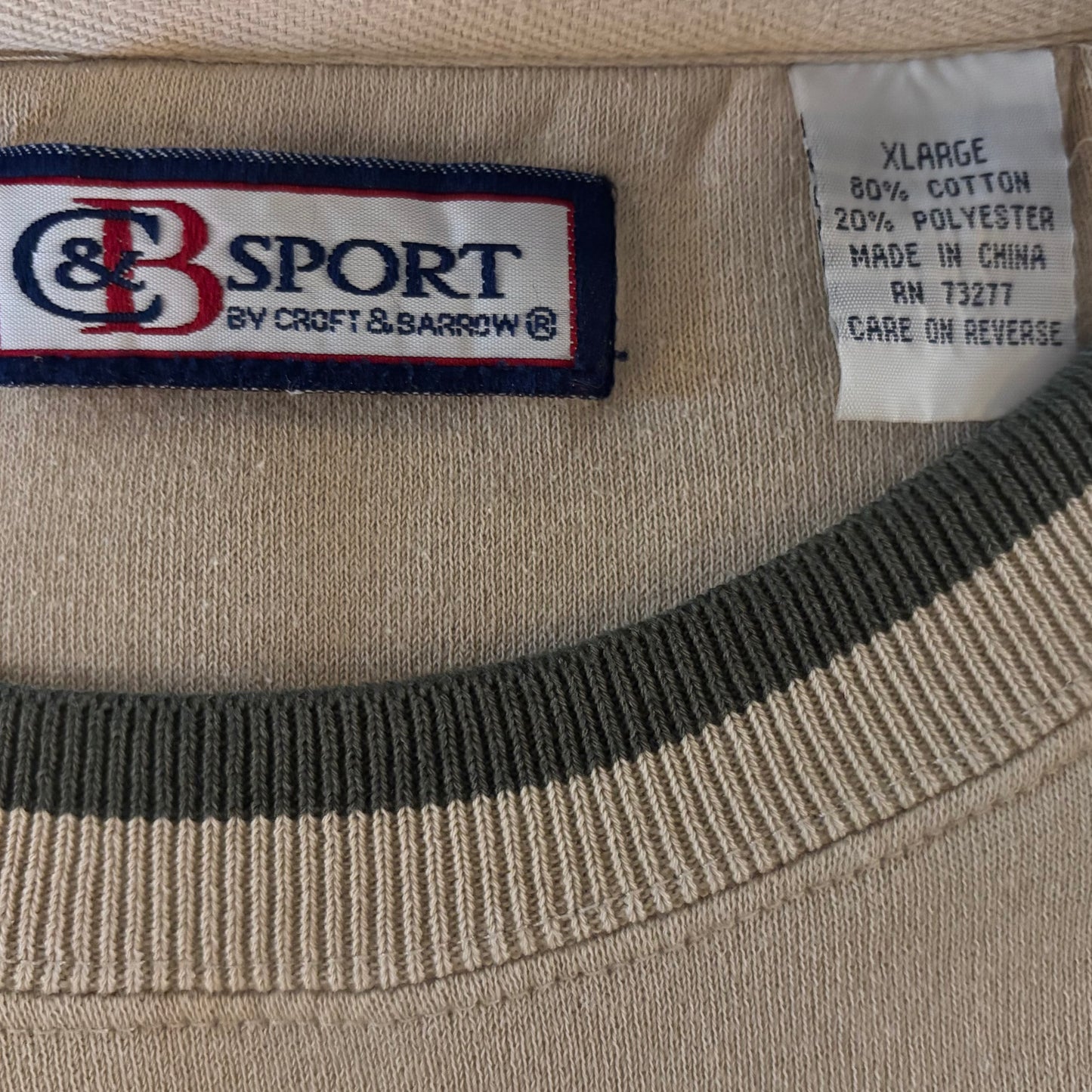 Vintage 90s CB Sport Mallard Duck Sweatshirt XL Embroidered Cabin Hunting Outdoors Croft & Barrow Crewneck