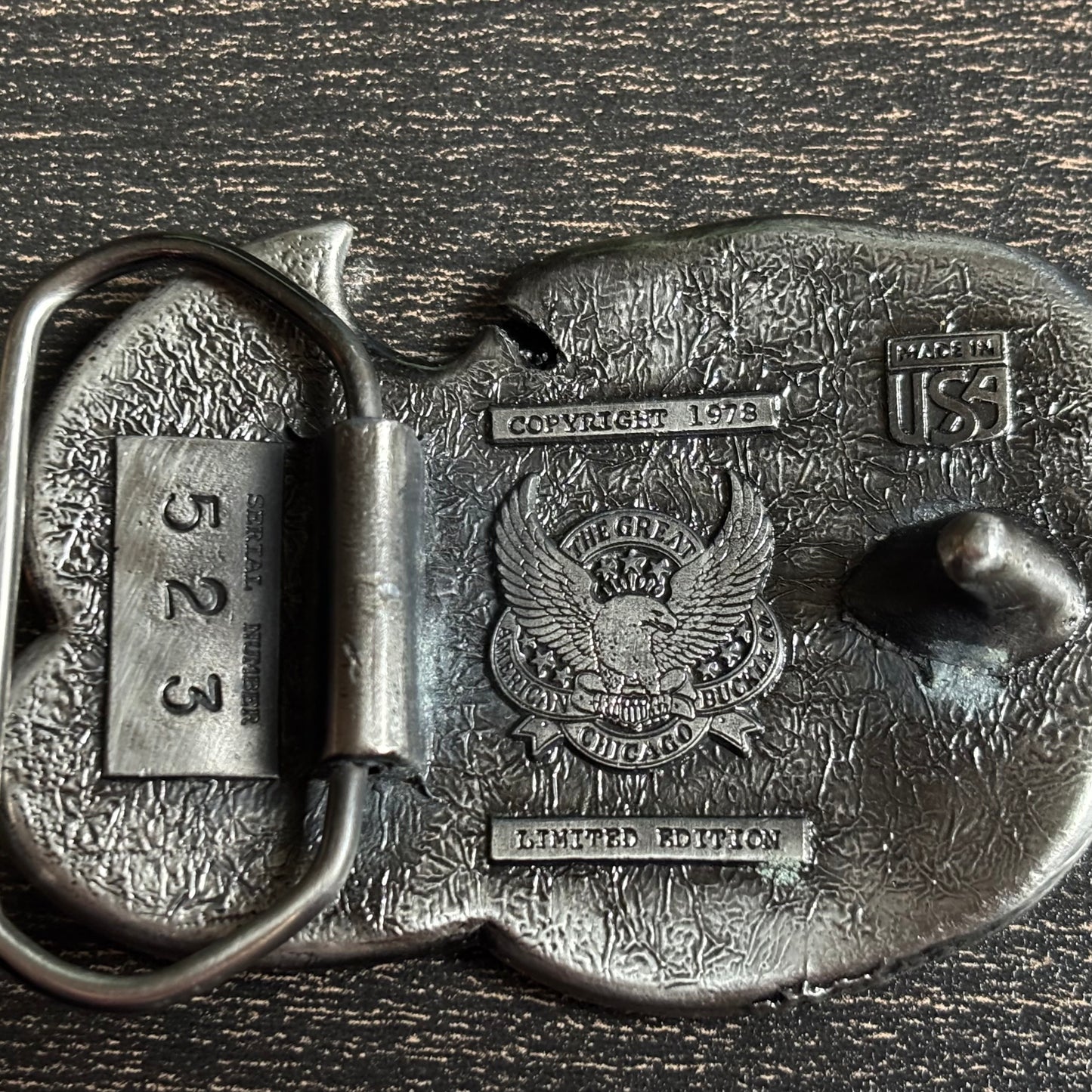 Vintage 1978 I’d Rather Be Fishing Belt Buckle | Great American Buckle Co | Made in USA