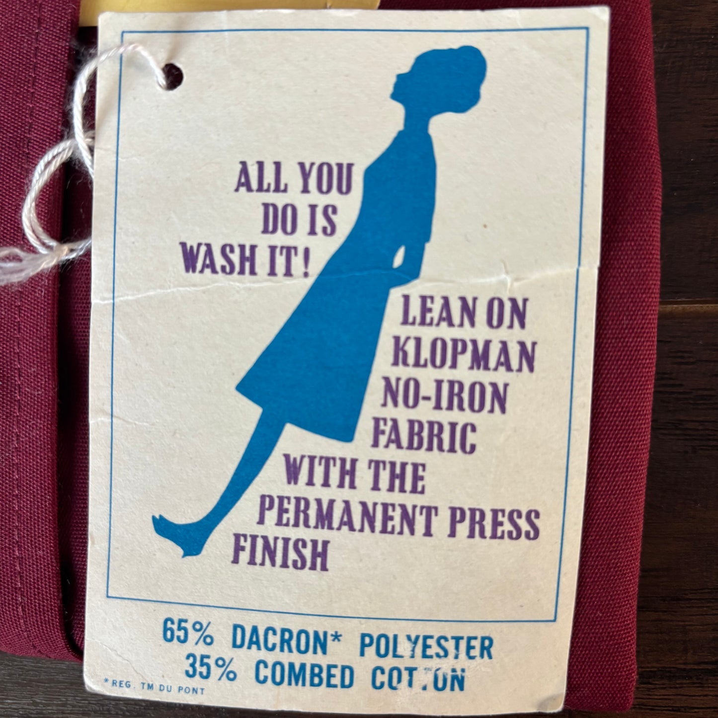 1960s H Bar C Western Shirt NOS Ladies Permanent Press Shirt 60s 70s Burgundy Western Blouse Deadstock California Ranchwear