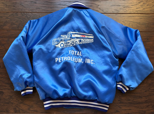 70’s/80’s Vintage Total Petroleum, INC Nylon  BomberJacket “Bill” | F&C Sportswear Dearborn, Mich