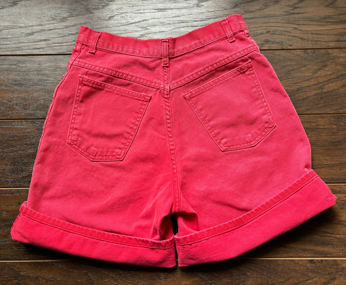 Vintage Women’s Watermelon Pink Denim Shorts