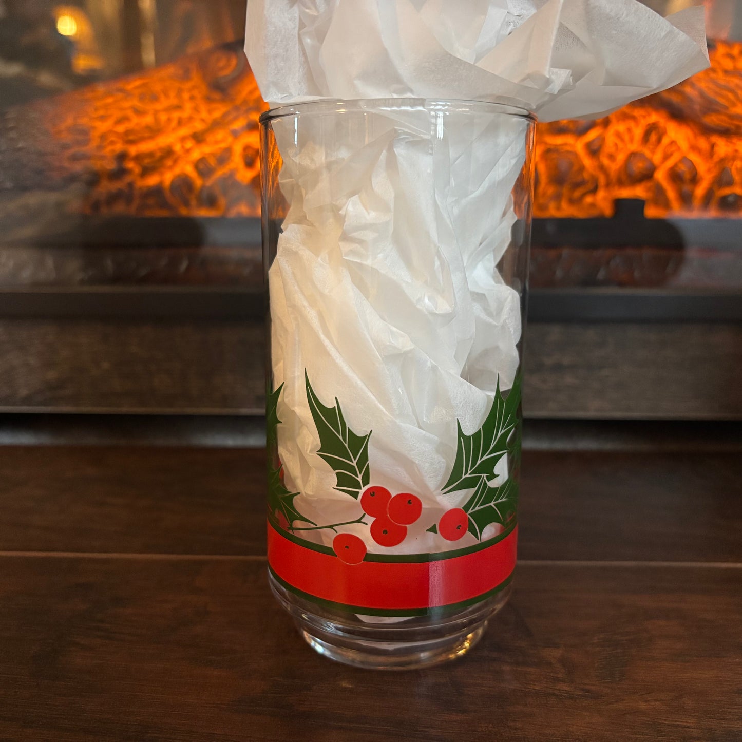 Vintage Libbey Holly Berries Highball Glassware | Set of 4
