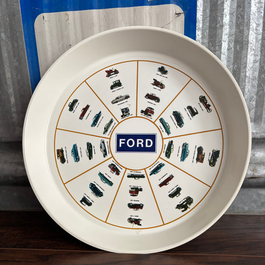 1968 Vintage West Bend Thermo Serv Ford Club Serving Tray