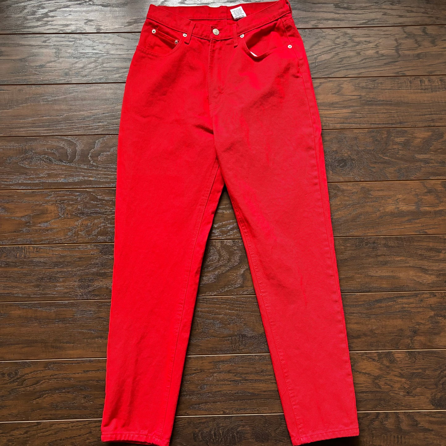 90's Vintage Women's Cherry Red High Rise Jordache Jeans