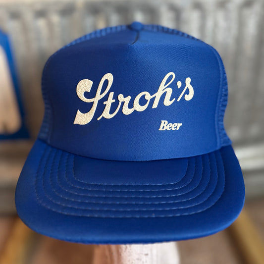 80’s Vintage Stroh’s Beer Snapback Trucker Hat