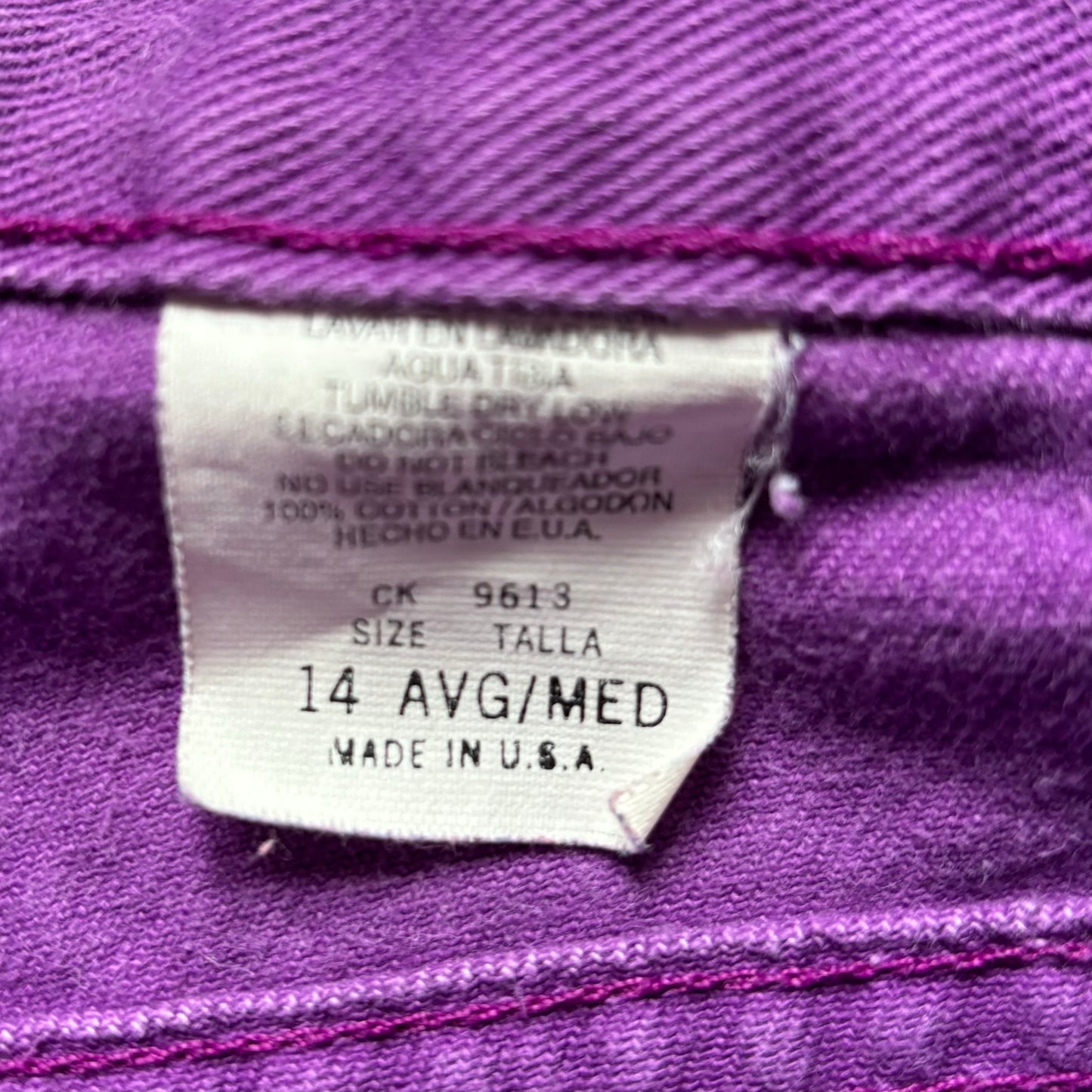 Vintage Women’s Purple Denim Shorts | Made in USA