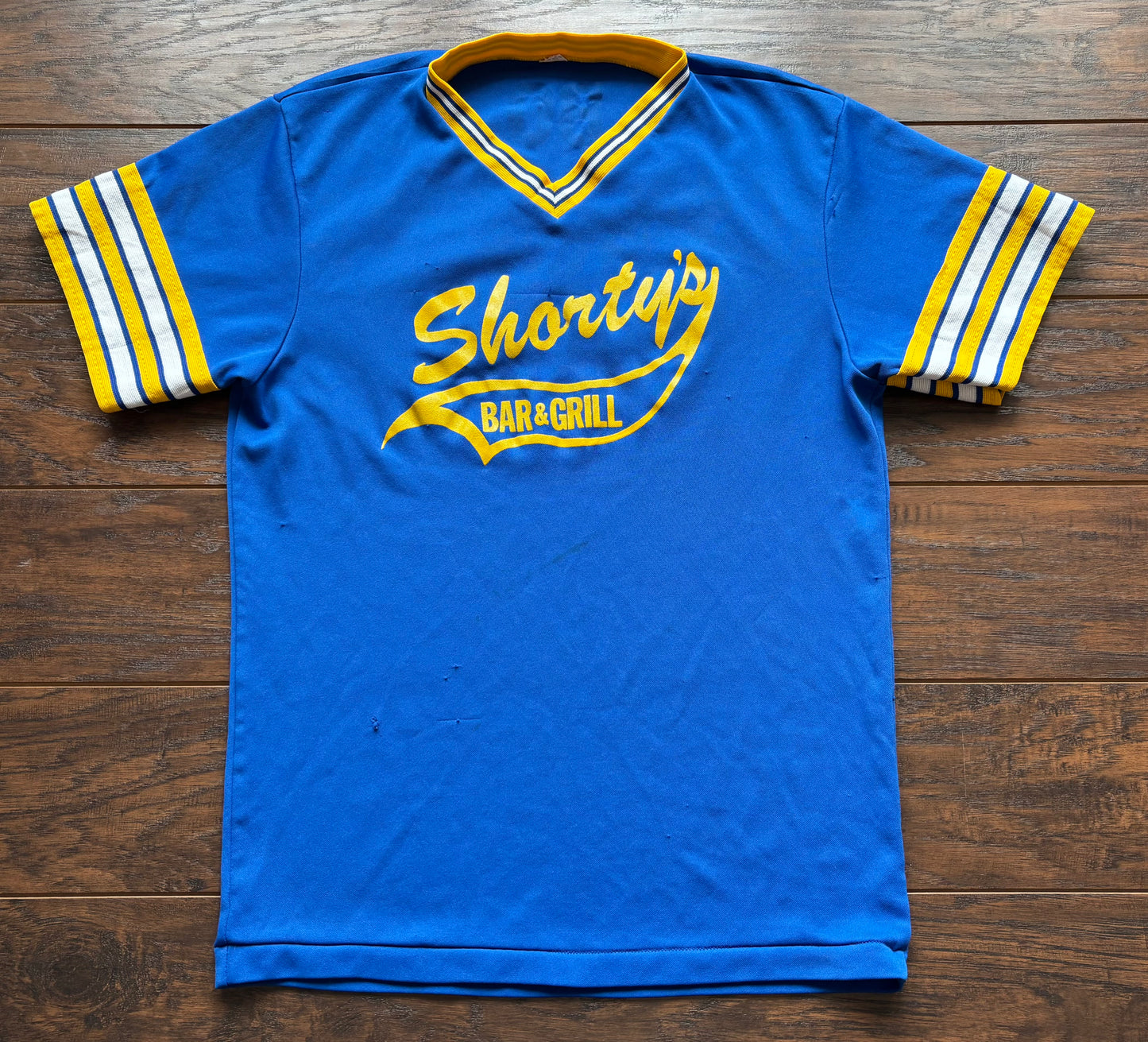 Vintage “Shorty’s Bar and Grill” Ringer Baseball Jersey | BIKE