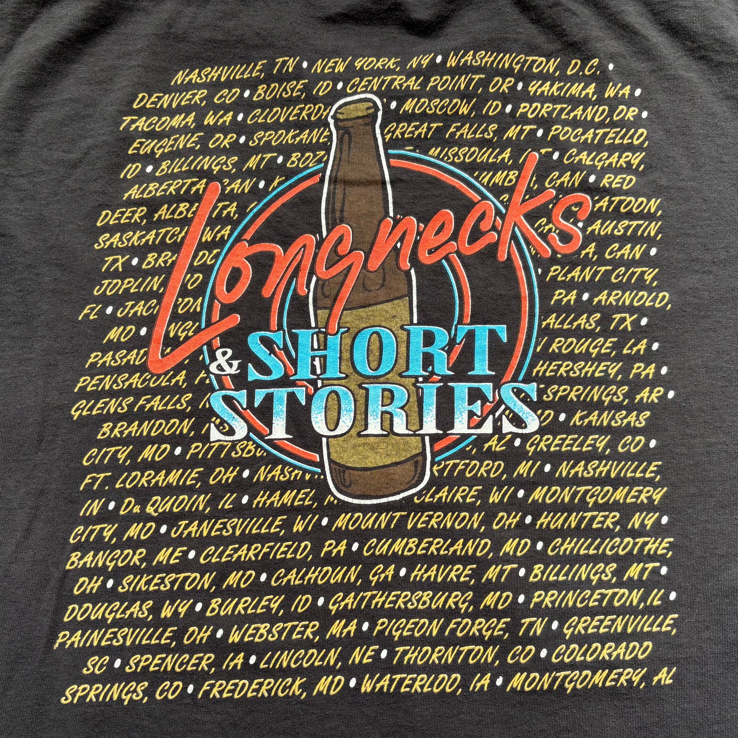 1992 Vintage Western Mark Chesnutt “Long Necks & Short Stories” Country Concert T-Shirt