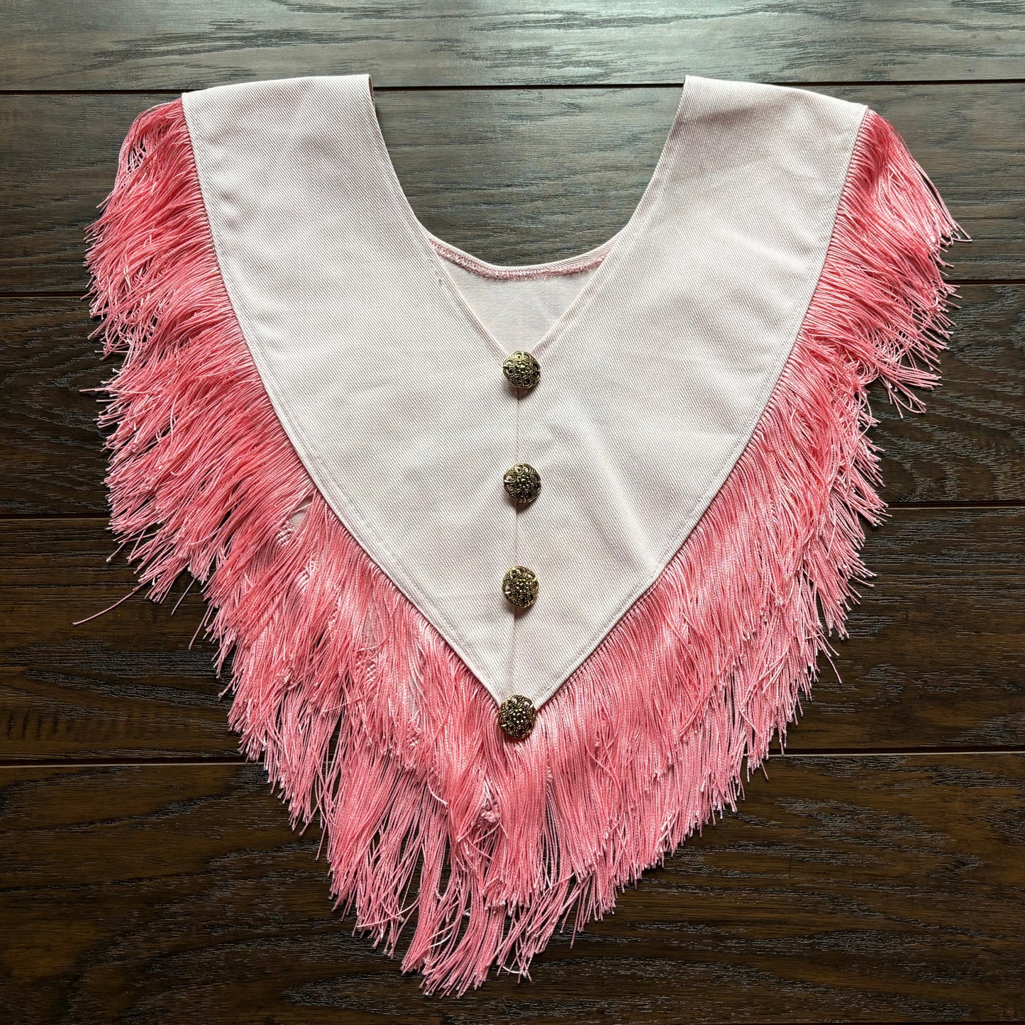 Vintage Western Leather Poncho with Fringe