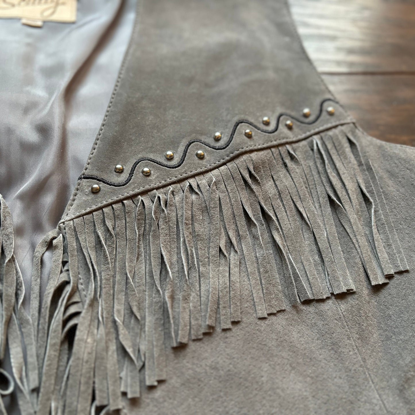 90’s Vintage Western Women’s Scully Genuine Leather Vest with Fringe