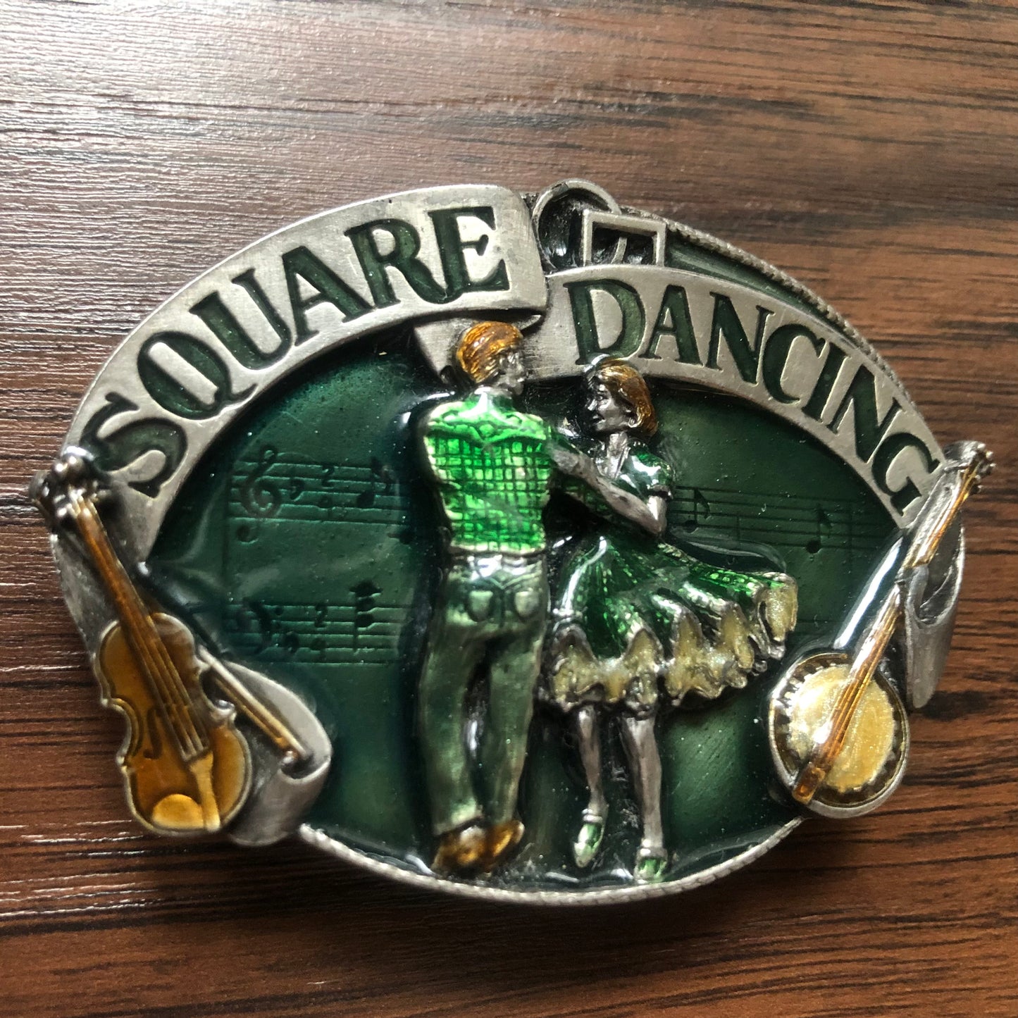 1985 Vintage Western Square Dancing Belt Buckle | Siskiyou Buckle Co.
