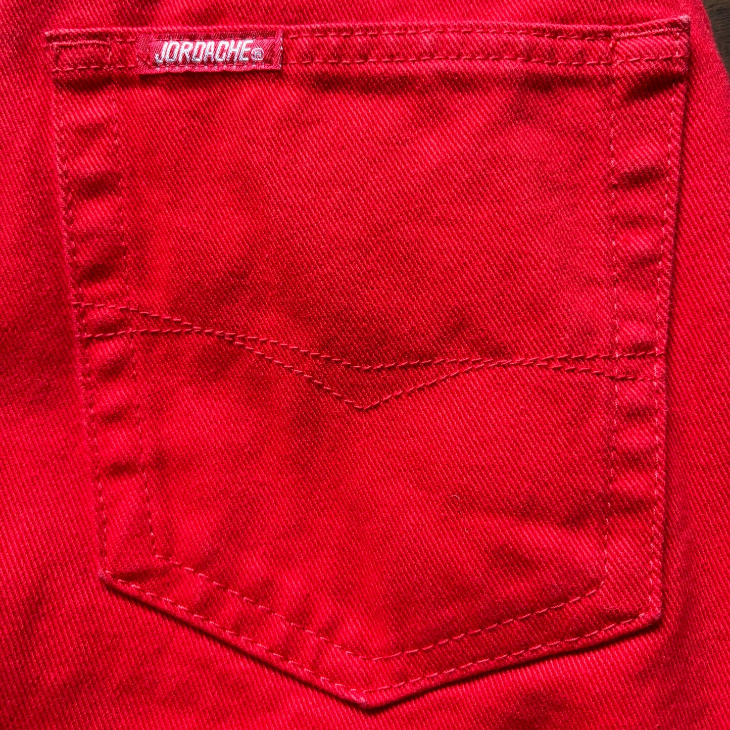 90's Vintage Women's Cherry Red High Rise Jordache Jeans