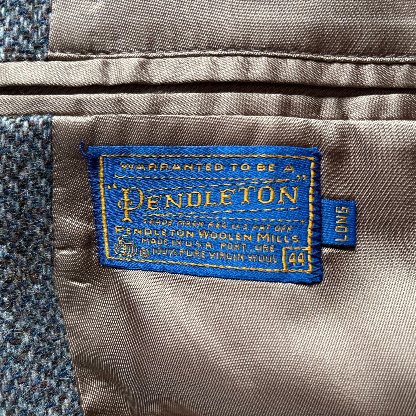 Vintage Western Men’s Pendleton Blazer with Suede Patches