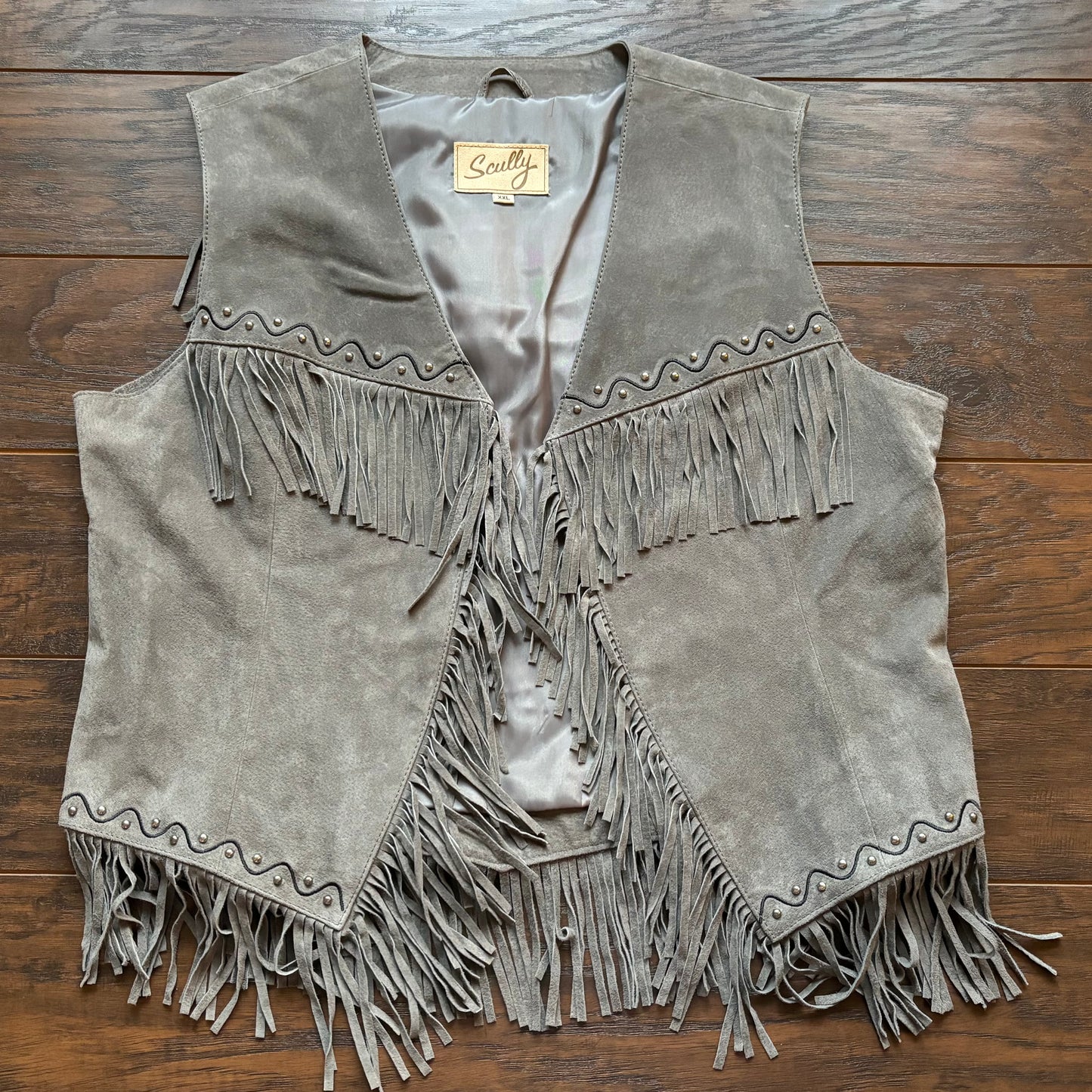 90’s Vintage Western Women’s Scully Genuine Leather Vest with Fringe