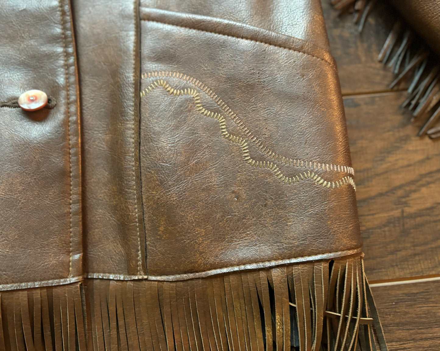 Vintage Western Distressed Women’s Leather Pioneer Wear Jacket with Fringe | Albuquerque, NM