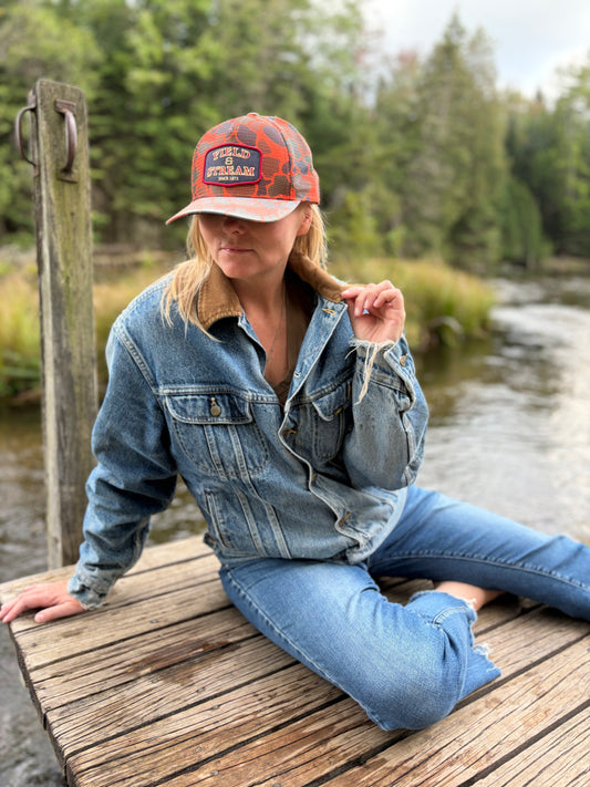 Vintage Lee Storm Rider Denim Jacket 44L USA Made Blanket Lined Distressed Jean Jacket Corduroy Collar 1980s Workwear