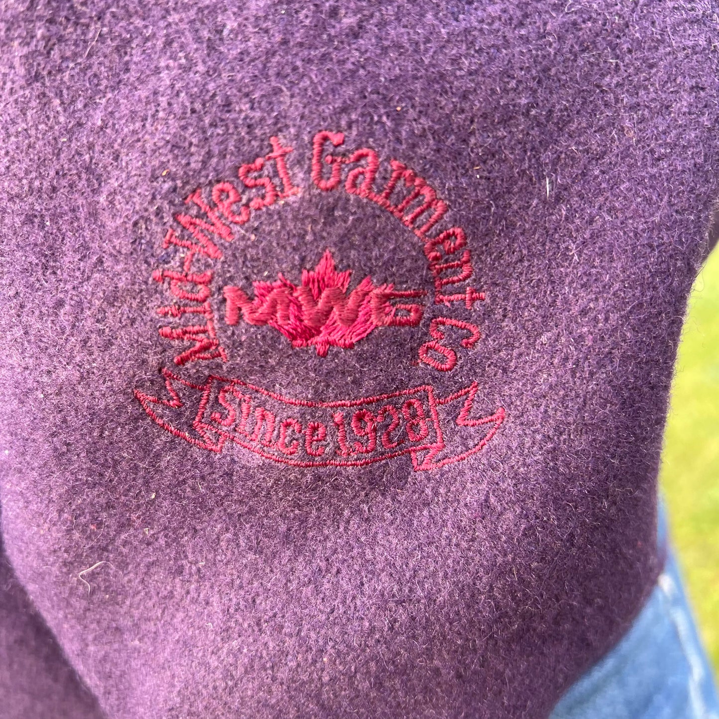 Vintage Southwest Style Mid West Garment Co. Jacket with Feathers | Made in Canada