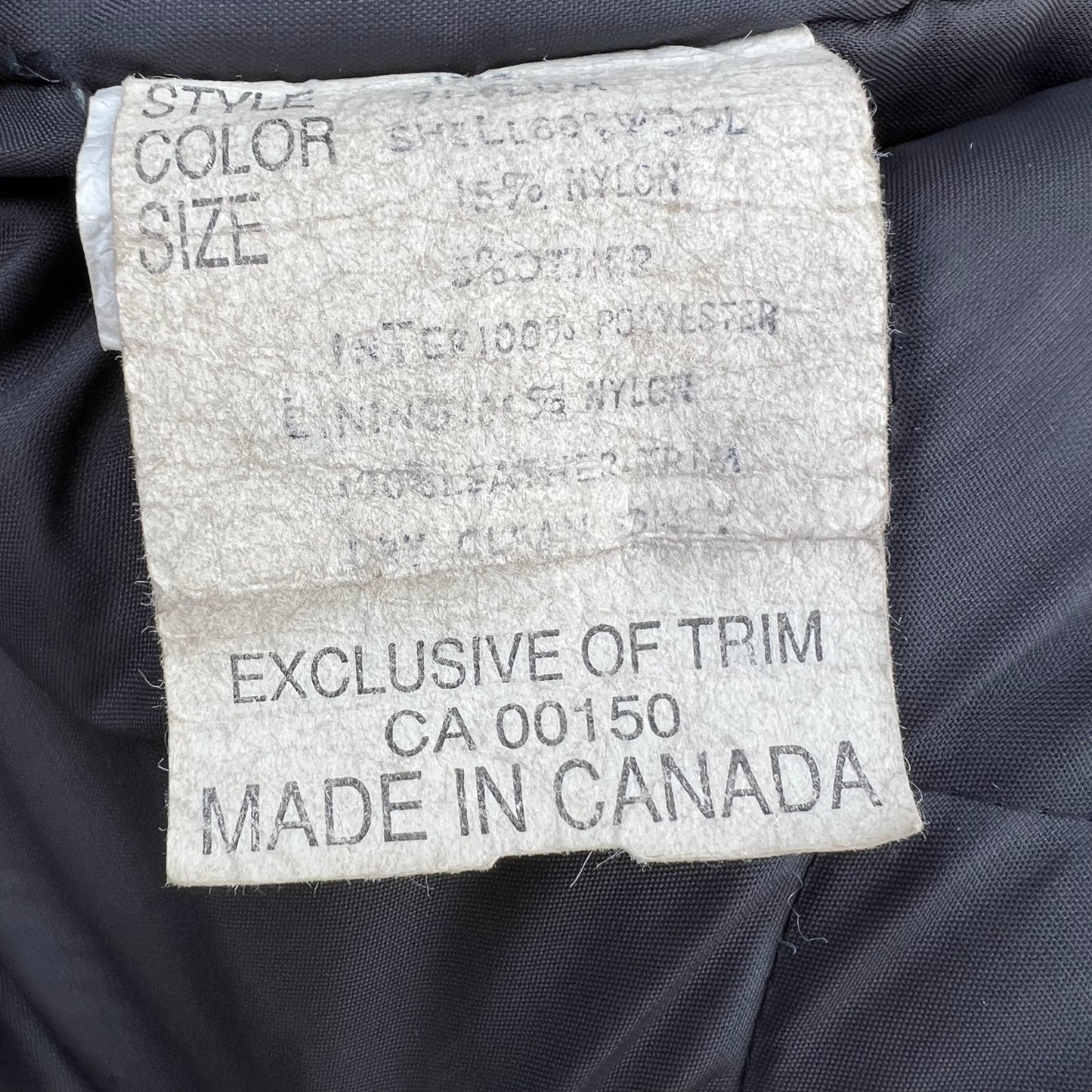 Vintage Southwest Style Mid West Garment Co. Jacket with Feathers | Made in Canada