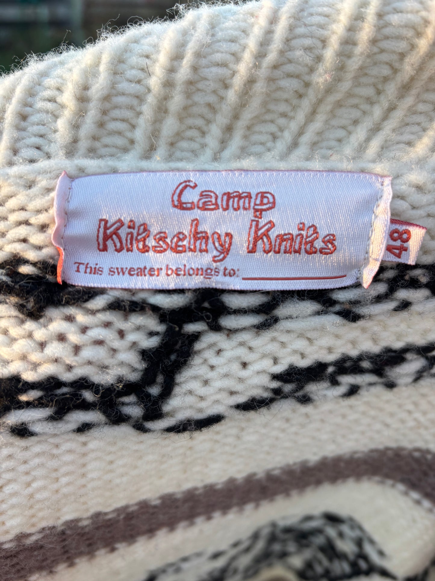 Men’s Camp Kitschy Knits Wool Sweater Cardigan | The Big Lebowski