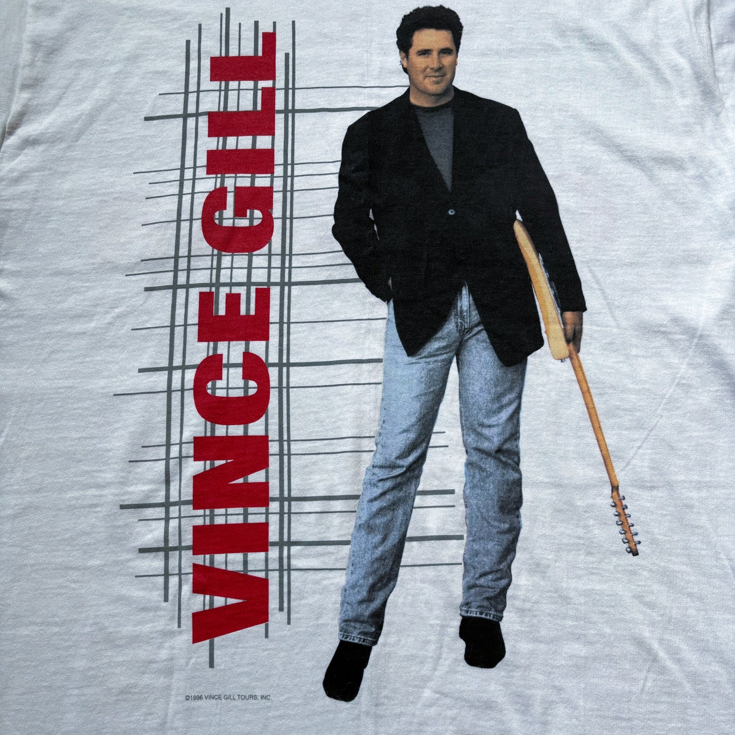 1996 Vintage Western Vince Gill “On Tour”  Concert T-shirt | Made in USA