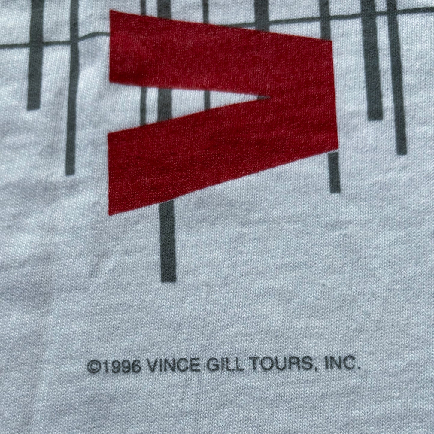 1996 Vintage Western Vince Gill “On Tour”  Concert T-shirt | Made in USA