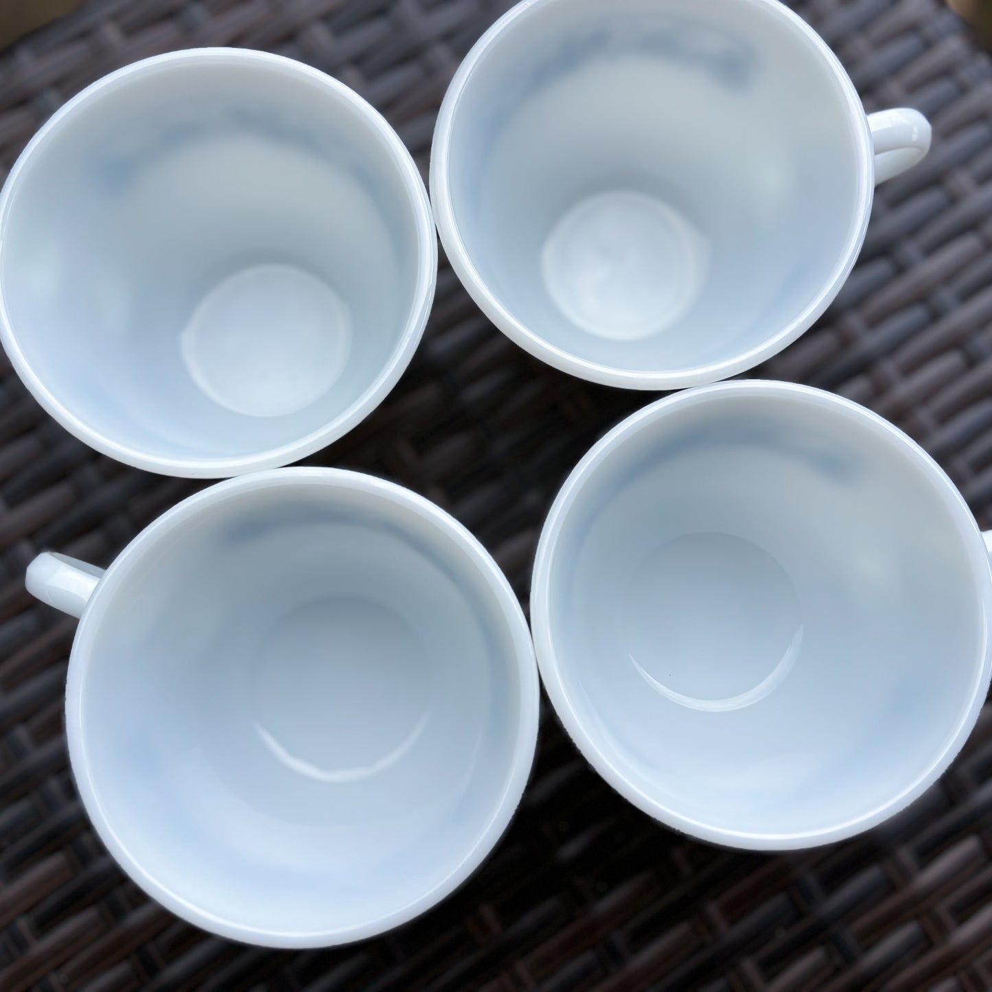 70’s Vintage “Old Town Blue Onion” Pyrex  Coffee Mugs | Set of 4