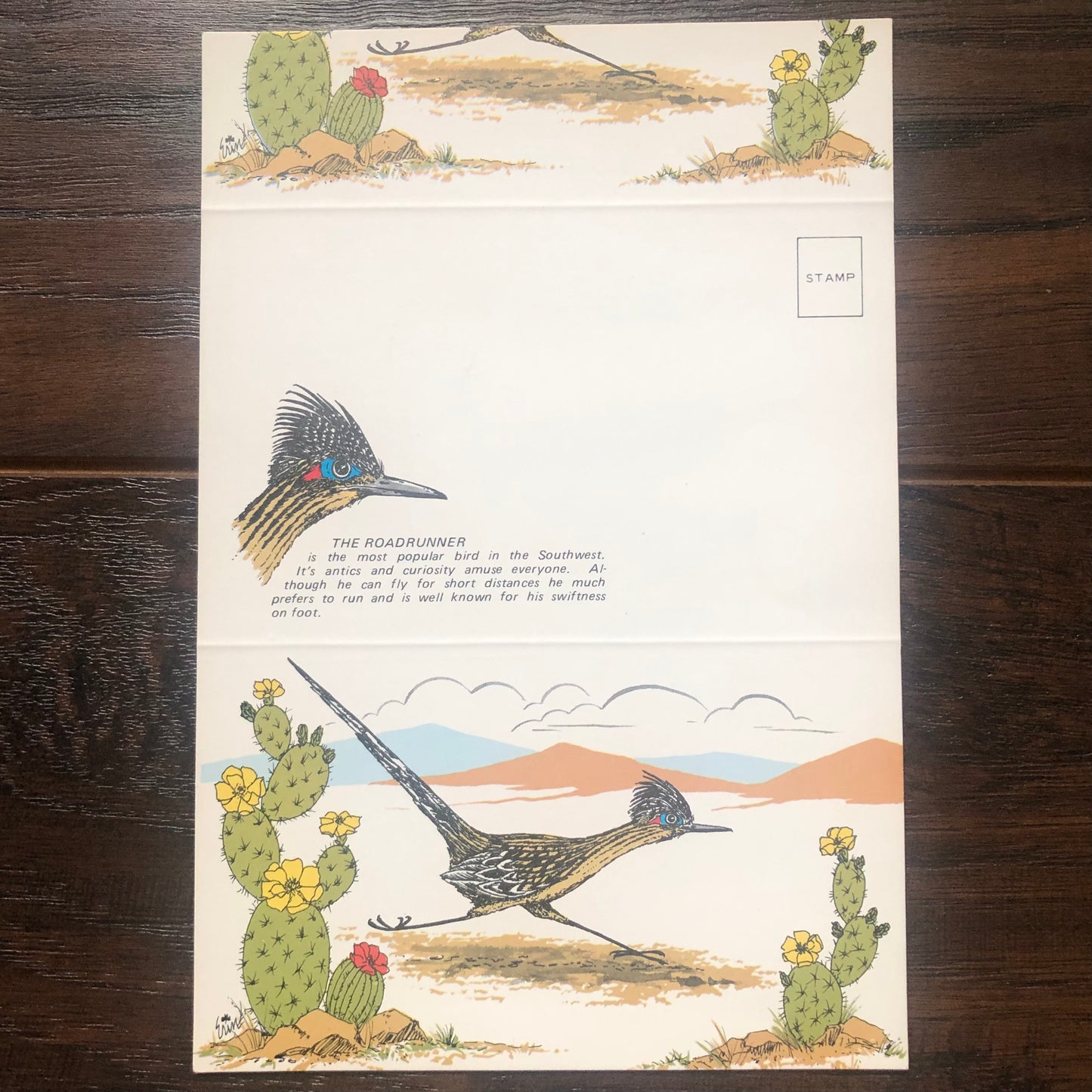 Vintage Southwestern Seal-A-Letter Stationary Set | Meza, Arizona