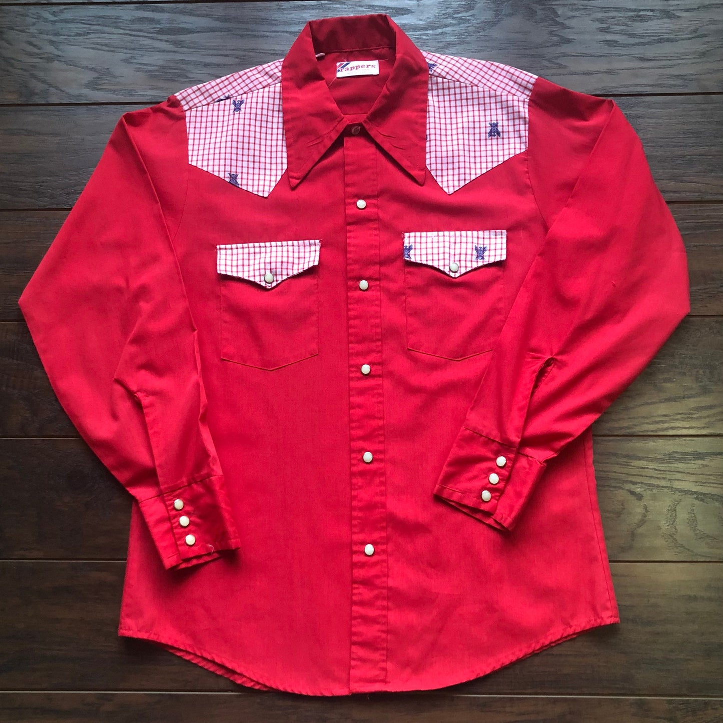 70’s Vintage Western Men’s Rappers Shirt with Snap Buttons