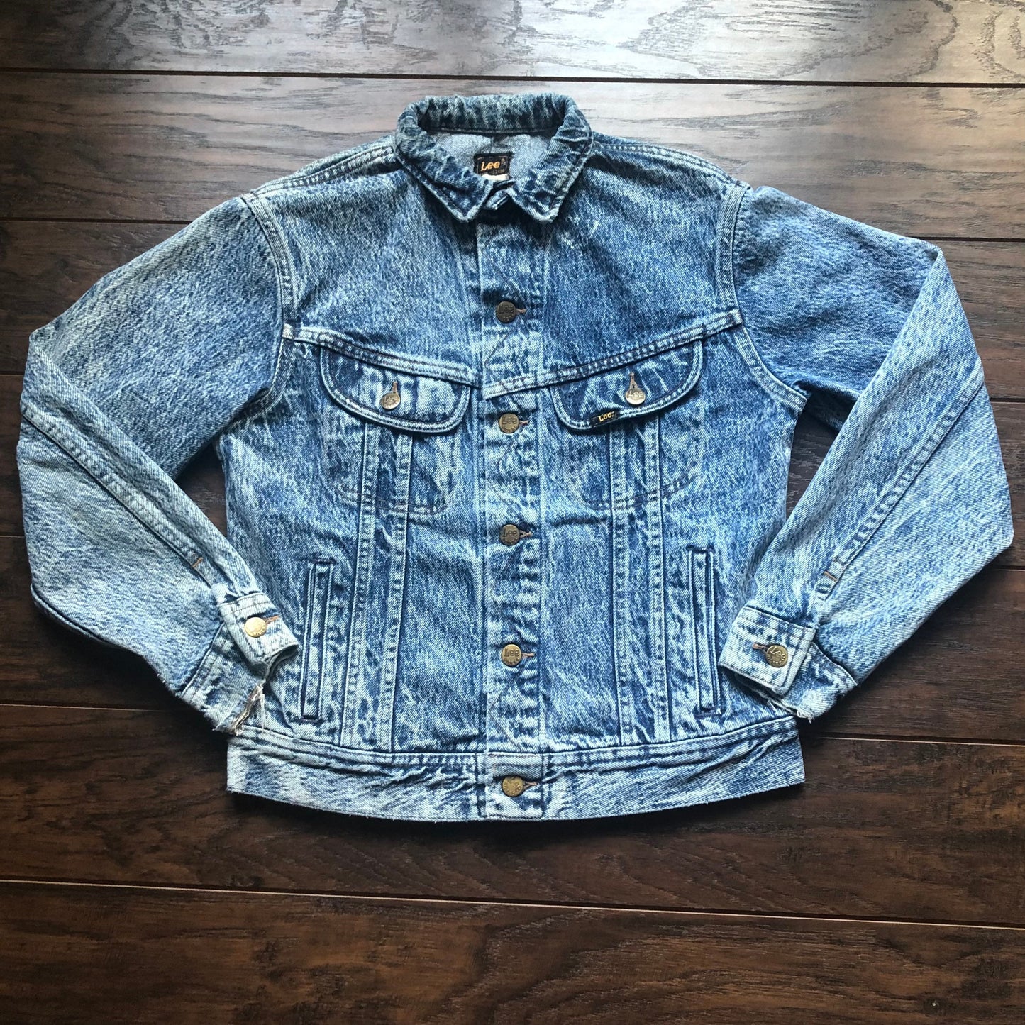 80’s Vintage Western Lee Acid Wash Denim Jacket
